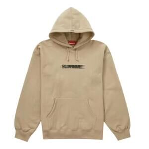 Supreme Tan Motion Logo Hoodie Sweatshirt (SS23) - Large